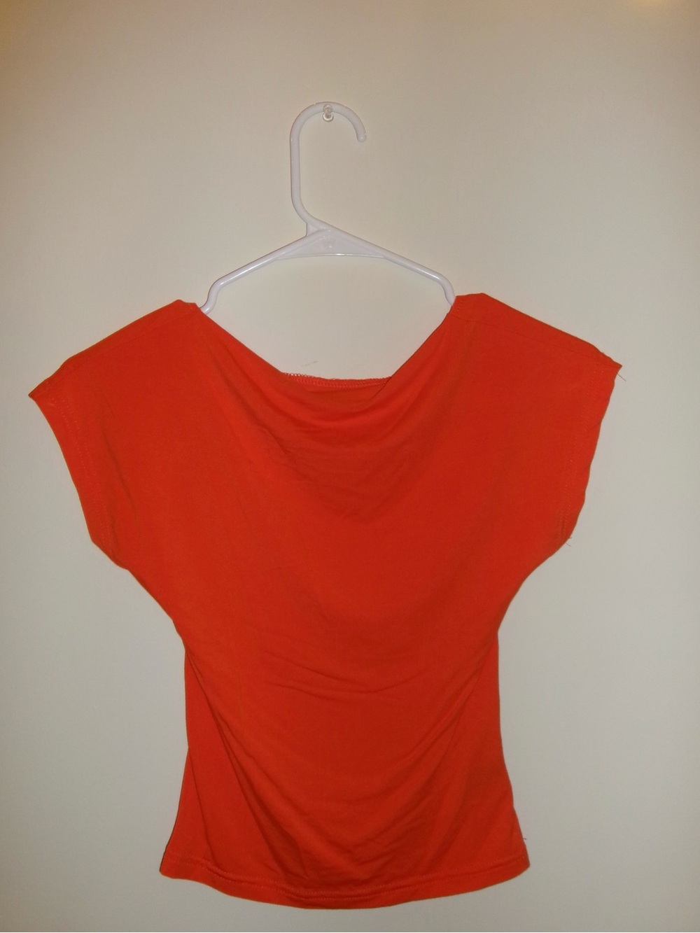 SHEIN Bright Orange Backless Tee
